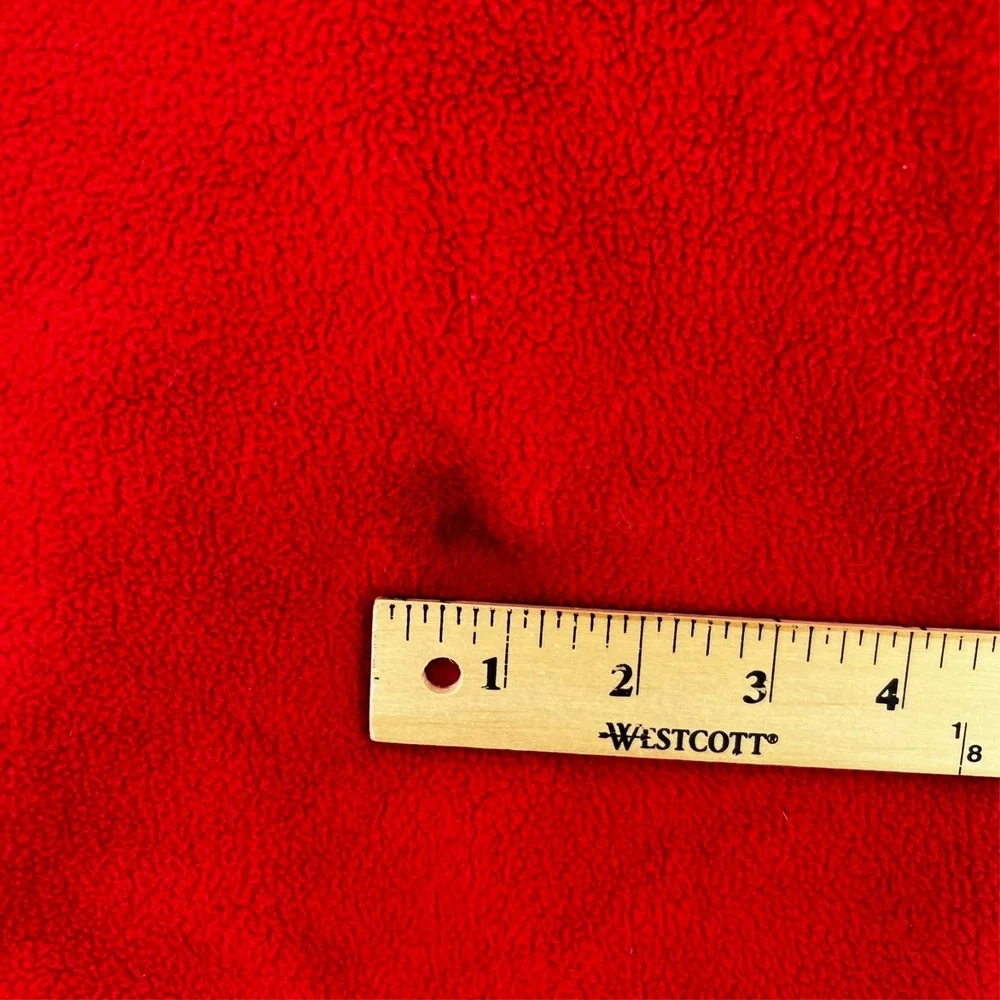 The North Face‎ Vintage Fleece Zipper Jacket Made in USA Red Size Large READ